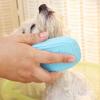 Rubber Pet Grooming Brush, Rounded Soft Bristles, Pet Bath Scrubber Massage Brush, Gentle Shedding Brush for Short Haired Cats Dogs
