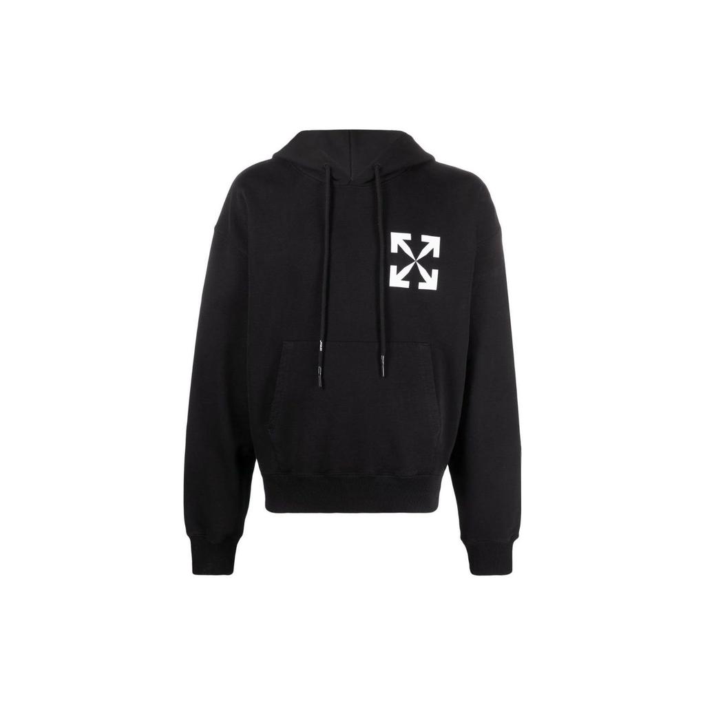 Off-White Arrows Print Hoodie OMBB037C99FLE0081001