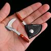 Miniature Cleaver Keychain: Compact Non-Folding Knife, Pocket Accessory, Sickle Gift, Key Pendant