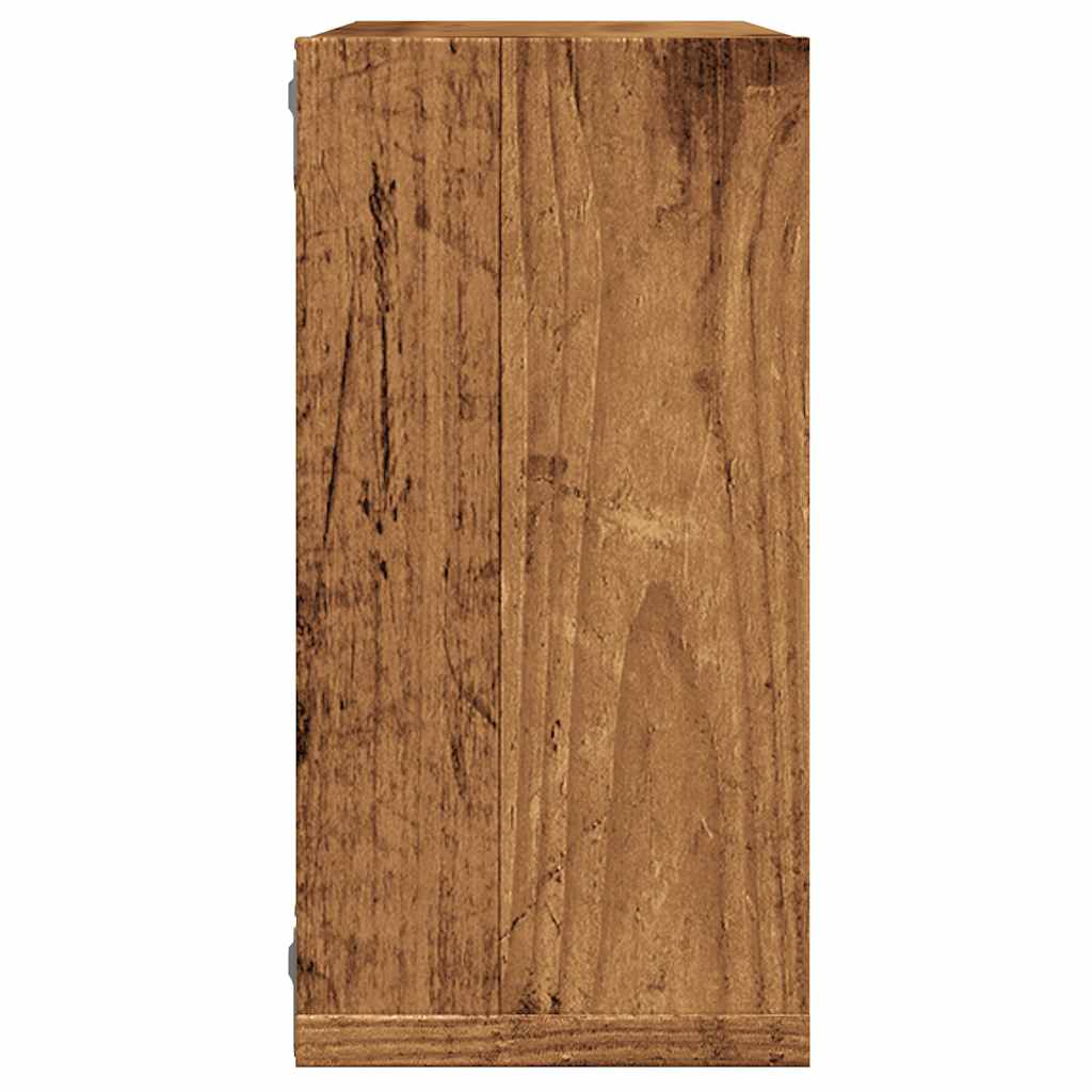 Cube Wall Shelves 2 pcs Rustic Wood Look 30 x 15 x 30 cm Engineered Wood