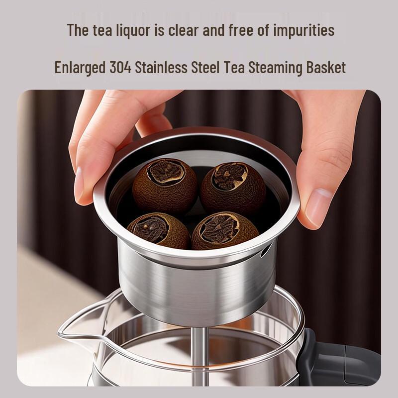 Chigo 1L Electric Glass Tea & Health Pot CN Plug (adapter Included)