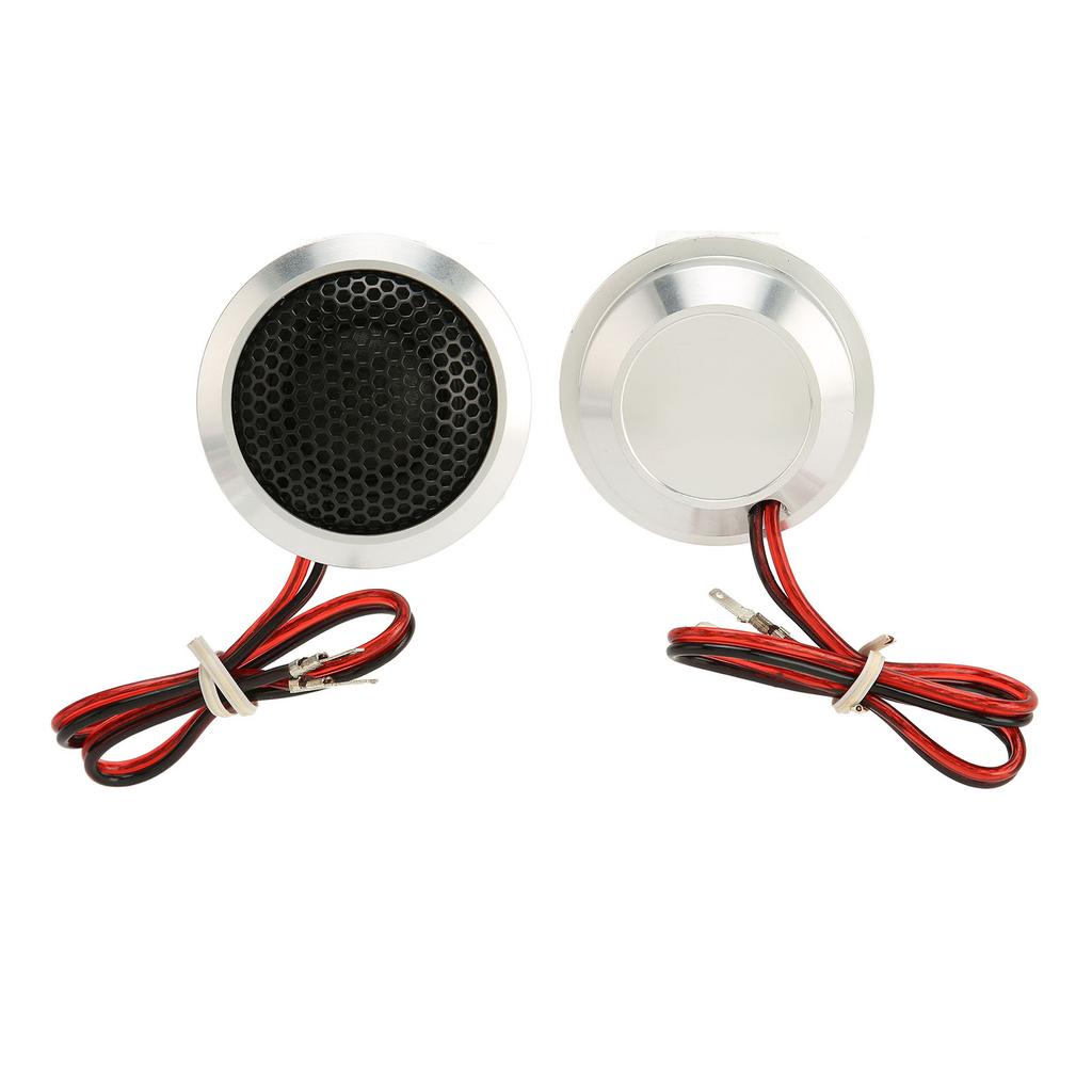 2pcs 150W Dome Tweeter 2 Way System High Sensitivity Silver Black Dome   Tweeter for Car   Systems