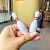 Miniature Bowling Keychain Ideal For Corporate Gifts And Event Promotions Silicone Design