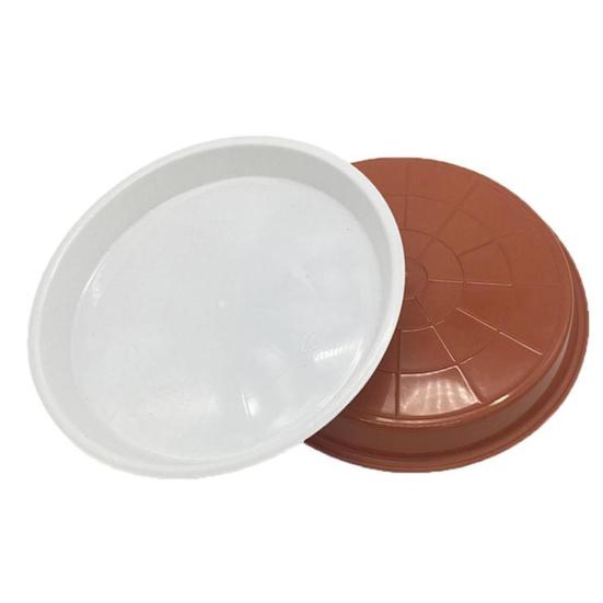 10Pcs 10Sizes Plastic Round Shape Home Garden Flower Pot Planter Tray Saucers