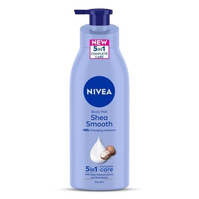 NIVEA Shea Smooth 400ml Vücut Losyonu | 48 Saat Nemlendirme | Derin Nemlendirici Serum & Shea Yağı ile | Yağlı His Bırakmayan & Sağlıklı Görünümlü Cilt