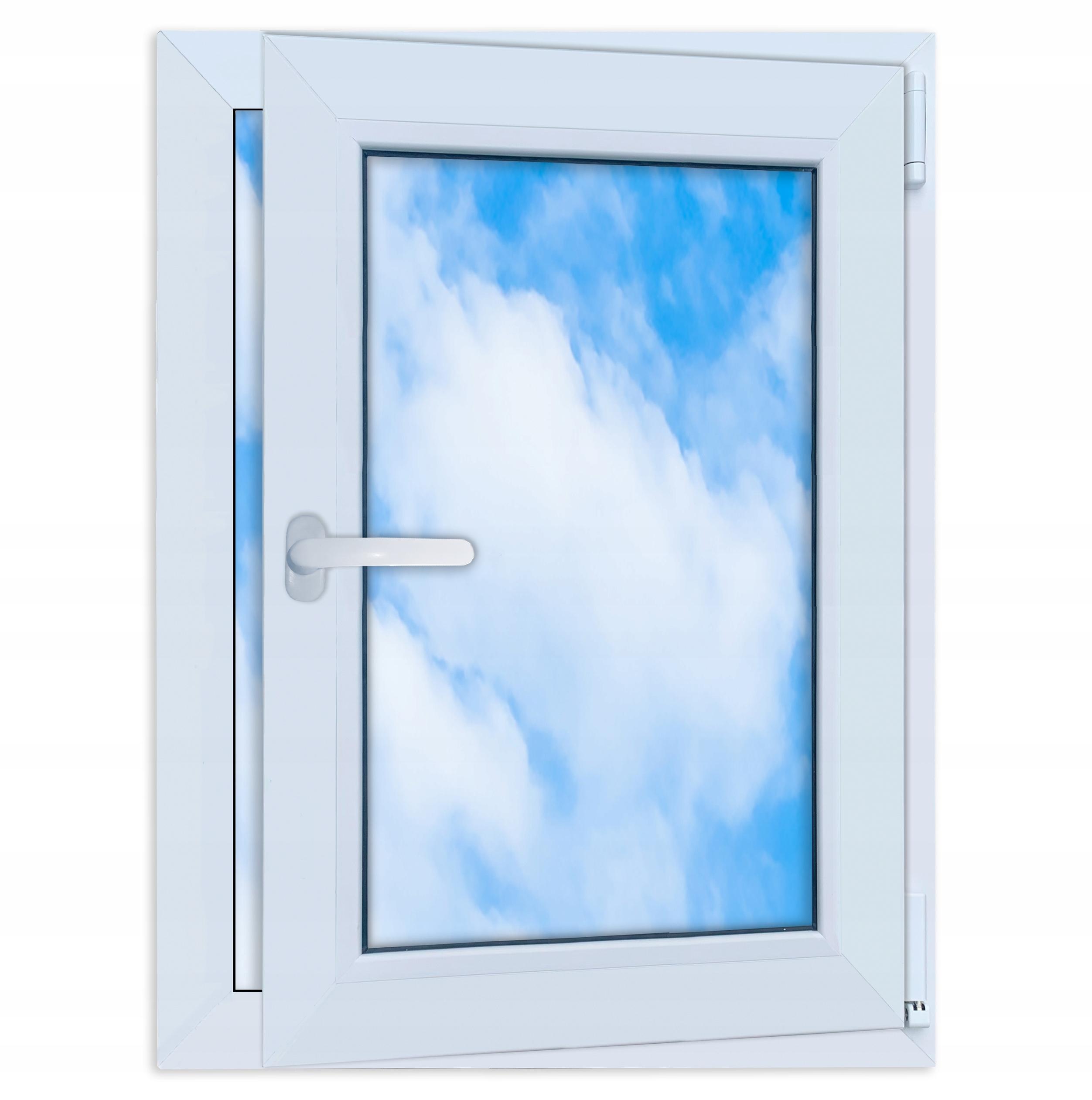 Okno Pcv Białe 60X80 Prawe Nowe