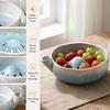 Automatic Rotating Berry Colander Bowl Self Spinning Fruit Rinse Bowl  Cherry Tomatoes