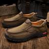 Men's Genuine Leather Plus Size Casual Loafers & Hiking Shoes