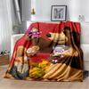 Coperta morbida in peluche 3D Masha e Orso, Cartone animato di Natale, Coperta in flanella, Plaid per Soggiorno, Camera da letto, Letto, Copertura per divano