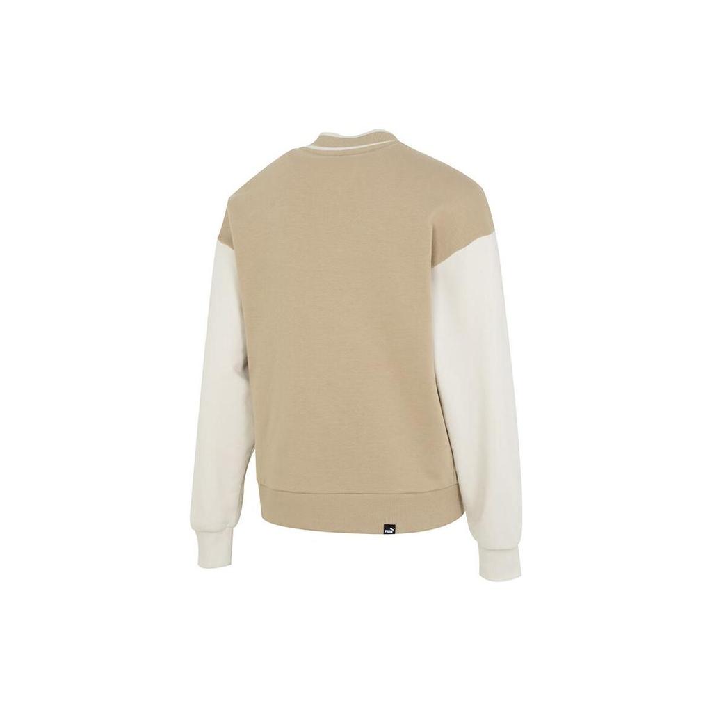 Puma Letter Print Casual Single-Breasted Long Sleeve Jacket Women jackets Khaki 682179-83