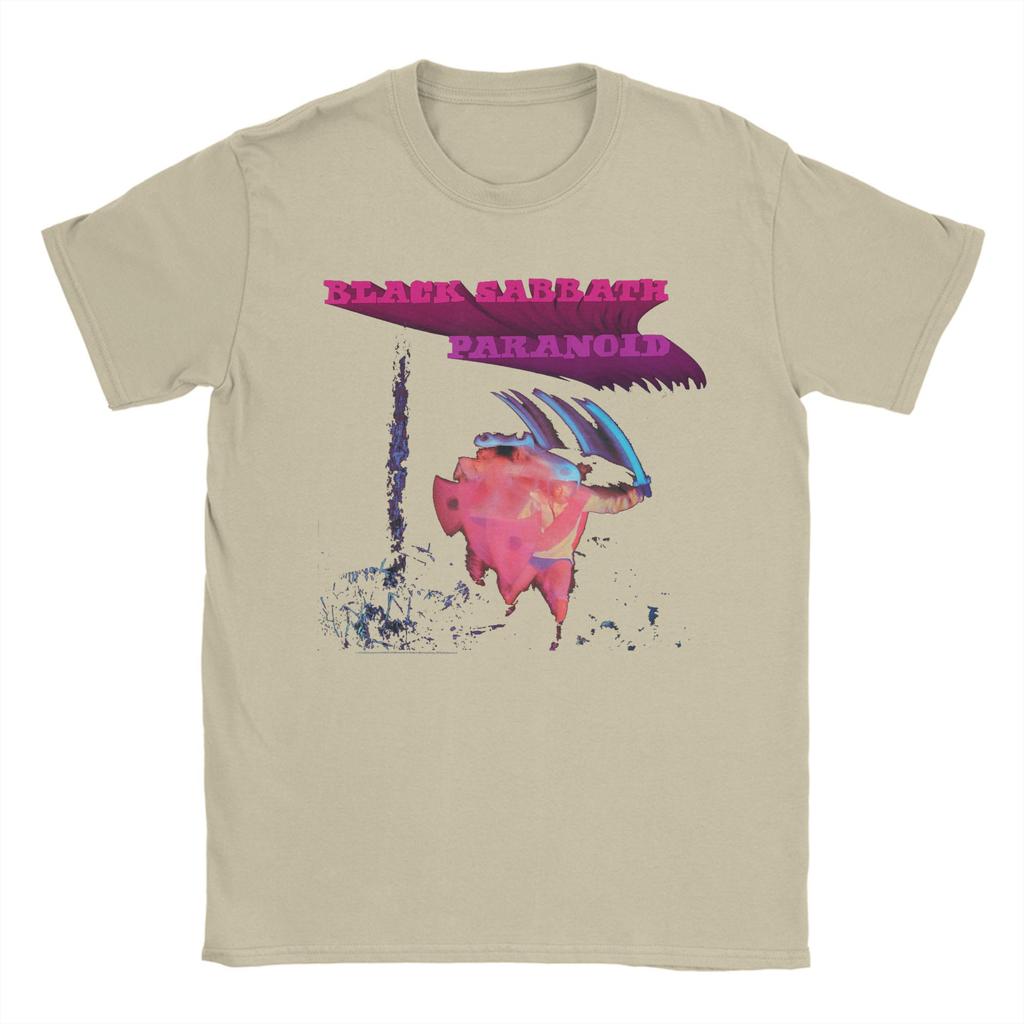 Tricouri Black Sabbath Paranoid Motion Trails Bărbați Noutate Tricou 100% Bumbac Gât Rotund Mânecă Scurtă Tricou Haine Mărimi Mari