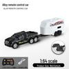1:64 Mini Precision Alloy RC Off-Road Car with Trailer, Adjustable Speed, 2.4G Charging