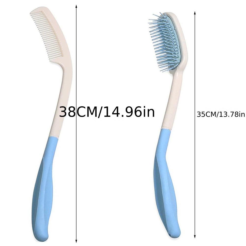 Long Handle Hair Brush Comb Set Anti-Slip ABS Plastic Finishing Combs Hair To Hand-Disabled Inconvenient Styling Accessories
