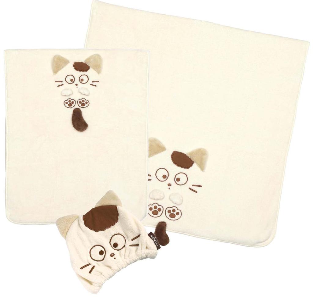 Skater Water Absorbent Quick Drying Bath Towel Tama Friends Do You Know My 60cm X 120cm & Tama? TODR1-A