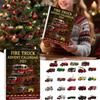 Fun Toys Kids Fire Truck Advent Calendar 2025 24 Days Christmas Countdown Calendar With 24 Different Car For Children Playthings