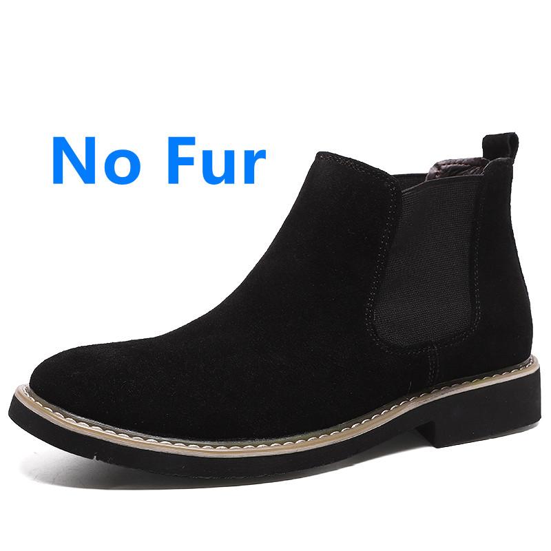Men'S Shoes Fashion Suede Chelsea Boots Men Spring Autumn Slip On Ankle Boots Vintage Motorcycle Male Brand Handmade Footwear
