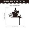 New Halloween Door Frame Decoration Sticker Witch Hat Pumpkin Wall Sticker Switch Sticker PVC Self-adhesive Sticker