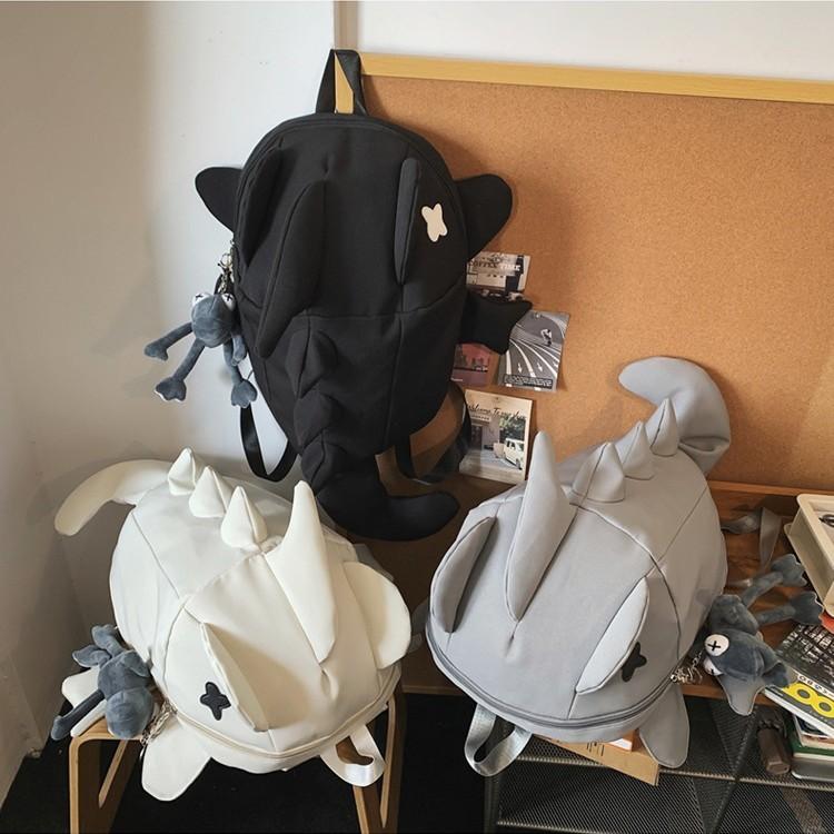 Dinosaur Shark Creative Monster Backpack Cartoon Backpack for Men and Women New Funny Personality Student Tide Bag.