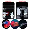 Aquarium Betta Mirror Fish Tank Floating Round Mirror for Fish Betta Flowerhorn Cichlid Training