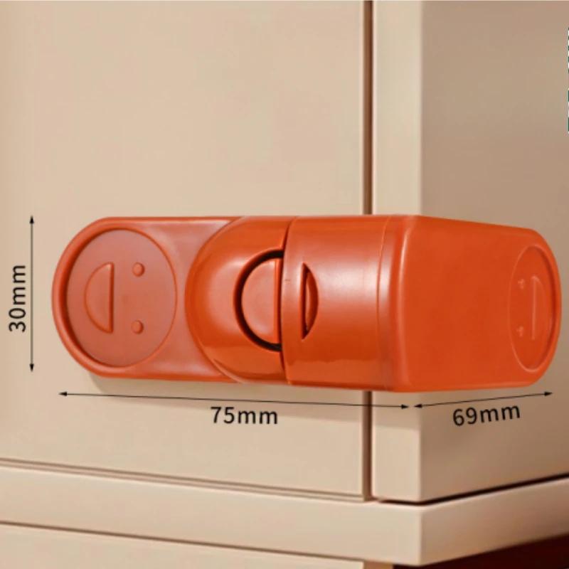 

Детский безопасный замок для ящика, детские замки для ящиков шкафа, защита от защемления, защита дома, пластиковая пряжка для шкафчика оранжевый