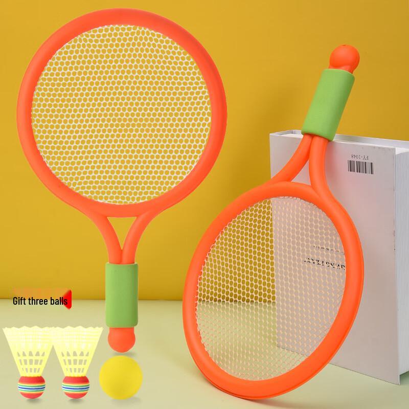 Green Mantis Kids Orange Badminton Set