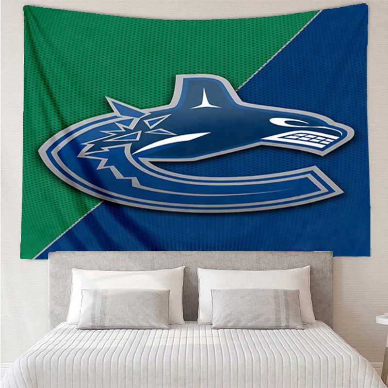 Hockey Team Vancouver-Canucks Tapestry, Unique Design Tapestry, Wall Decor for Bedroom,Livingroom, Playroom,Heartwarming Fan Holiday Gifts