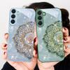 Pachnąca Złota Mandala Na Samsung S26 S22 S8 S9 S10 S20 Ultra S21 Pro S22 Plus S23 FE S24Ultra S25 Edge S24+ Szklane Etui Na Telefon