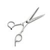 6.0" Galvanized Split-Handle Tail Hairdressing Scissors: Straight, Serrated, Thinning Carbon Steel Barber Tools.