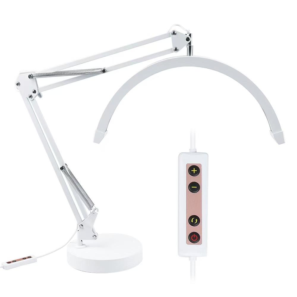 16" Half-Moon U-Shaped LED Clip-On Stand Light for Eye Protection and Permanent Makeup
