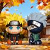 HOT Naruto Anime Figure Naruto Kakashi Action Figure Q Version Kawaii Sasuke Itachi Figurine Car Decoration Collection Model Toy