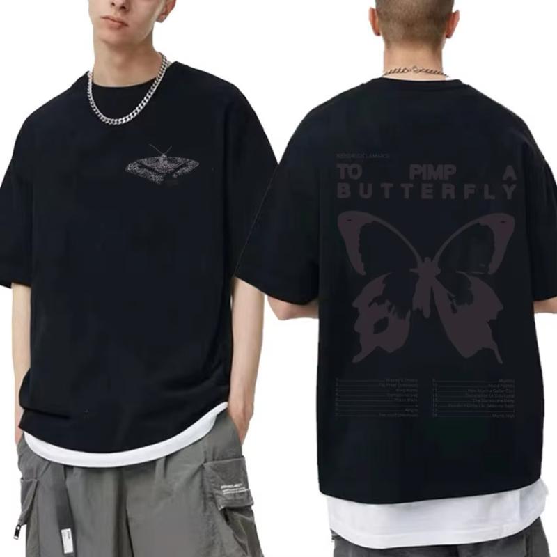 Kendrick Lamar To Pimp A Butterfly Graphic Tee Shirt Unisexs Rapper Hip Hop Trend Streetwear Tshirt Unisex Cotton Oversized Tees