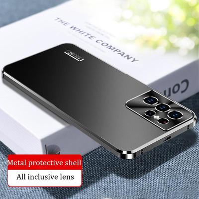 Luxury Metal Magnetic Camera Protective Case for Samsung Galaxy S25 S24 S23 Ultra S22 Plus S21 Aluminium Alloy Phone Shell Cover