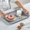 Nordic Rectangular Plastic Storage Tray Home Kitchen Fruit Dessert Tray Dinner Plate Storage Organizer Kitchen Accessories