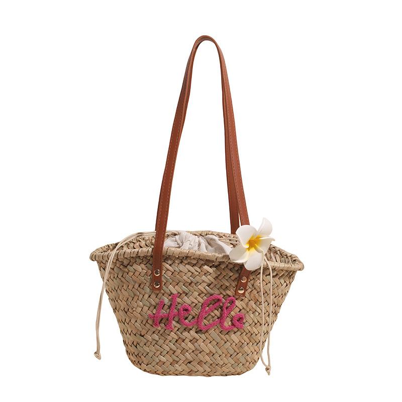 

Новая женская пляжная сумка большой вместимости для отпуска на море розы красного