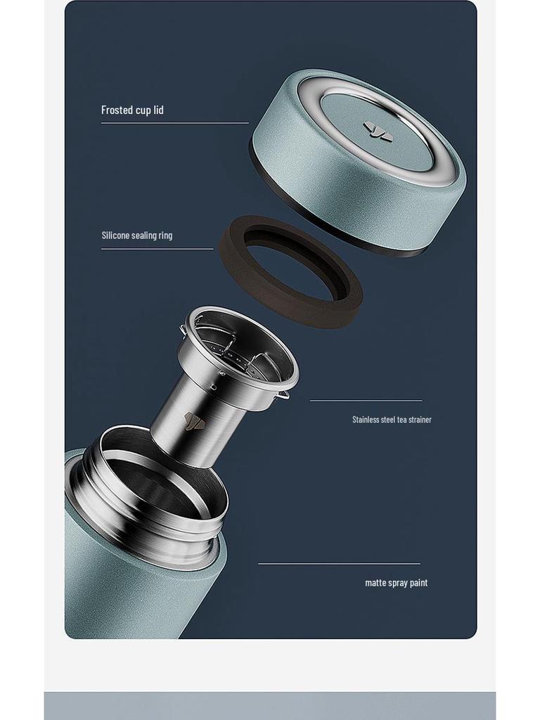 Vientiane 316 Stainless Steel Insulated Tea Cup with Filter - Portable, High-End Gift for Men and Women