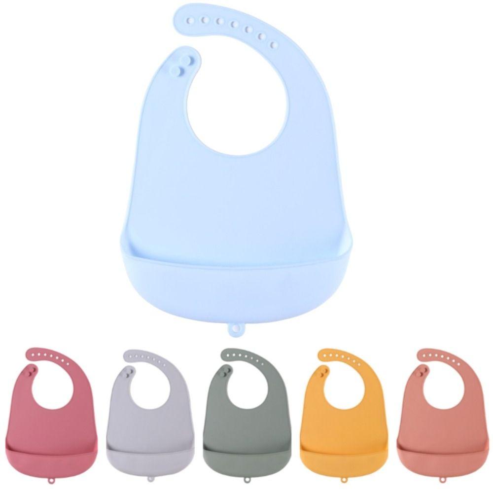 Silicone Child Feeding Bib Rice Pocket Meal Bib High Quality Baby Bib