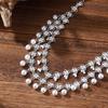 European & American Bridal Headdress, Indian Pearl Tassel Hair Chain, Exotic Hair Accessories