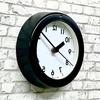 Santell Made in Japan Brain Training! Wall/Tabletop Reverse Clock SQ14-BK