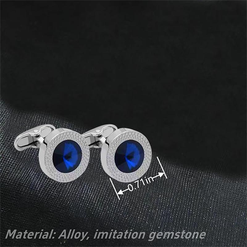 Stylish French Round Cufflinks Cufflinks Set For Men Women Tuxedo Shirt Studs Fits Business Wedding Party