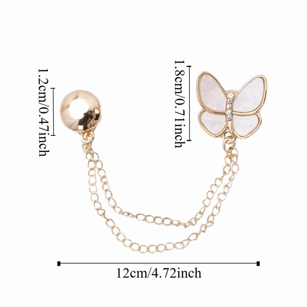 Adjustable Chain Metal Buttons Clip Seam Free Cuff Fixing Magnet Pin Clothing Magnetic Clasp  Pants