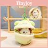 Colorful Fun And Plush Cartoon Puppy Bakery Surprise Pudding Keychain For Kids And Adults