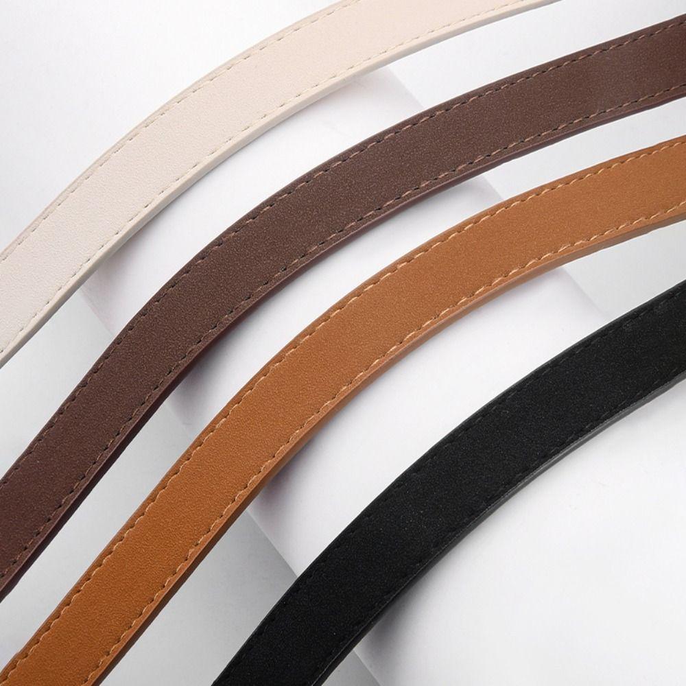 Pin Buckle Business Waist Belt Luxury Design Frosted Waistband Suede Leather Belt  For Women