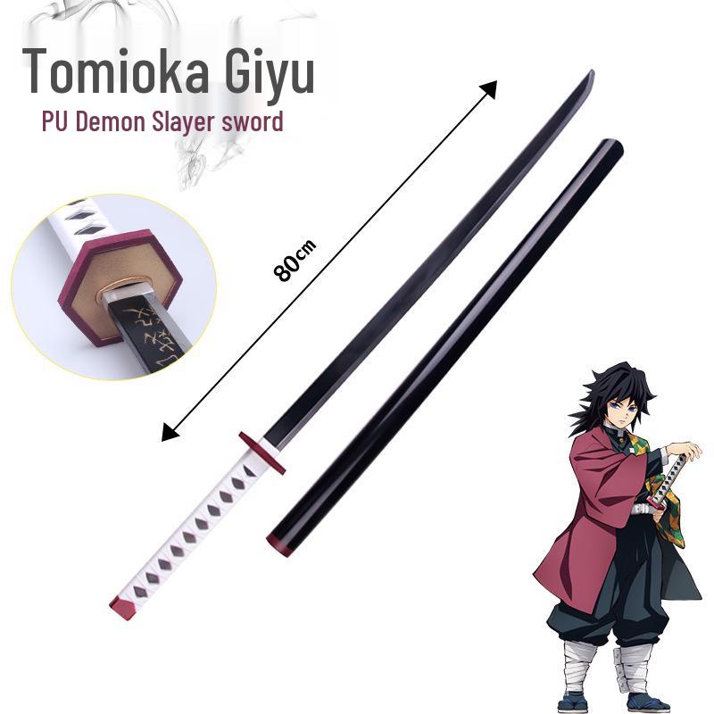 

Клинок для косплея «Клинок, рассекающий демонов» - Шинобу, Тандзиро, Модель Ничирин, 80 см PU Model