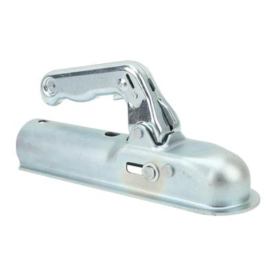Straight Tongue Trailer Coupler 2in Hitch Ball 800kg Load Capacity for 2in Round Tube