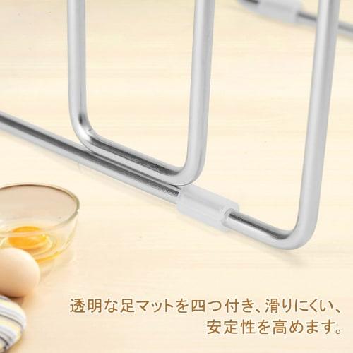 DEWEL Stainless Steel Knife Stand, Cutting Board Stand, Knife Case, Space-Saving, Breathable, Rust-Resistant, Multi-Functional Storage for Knives, Cut