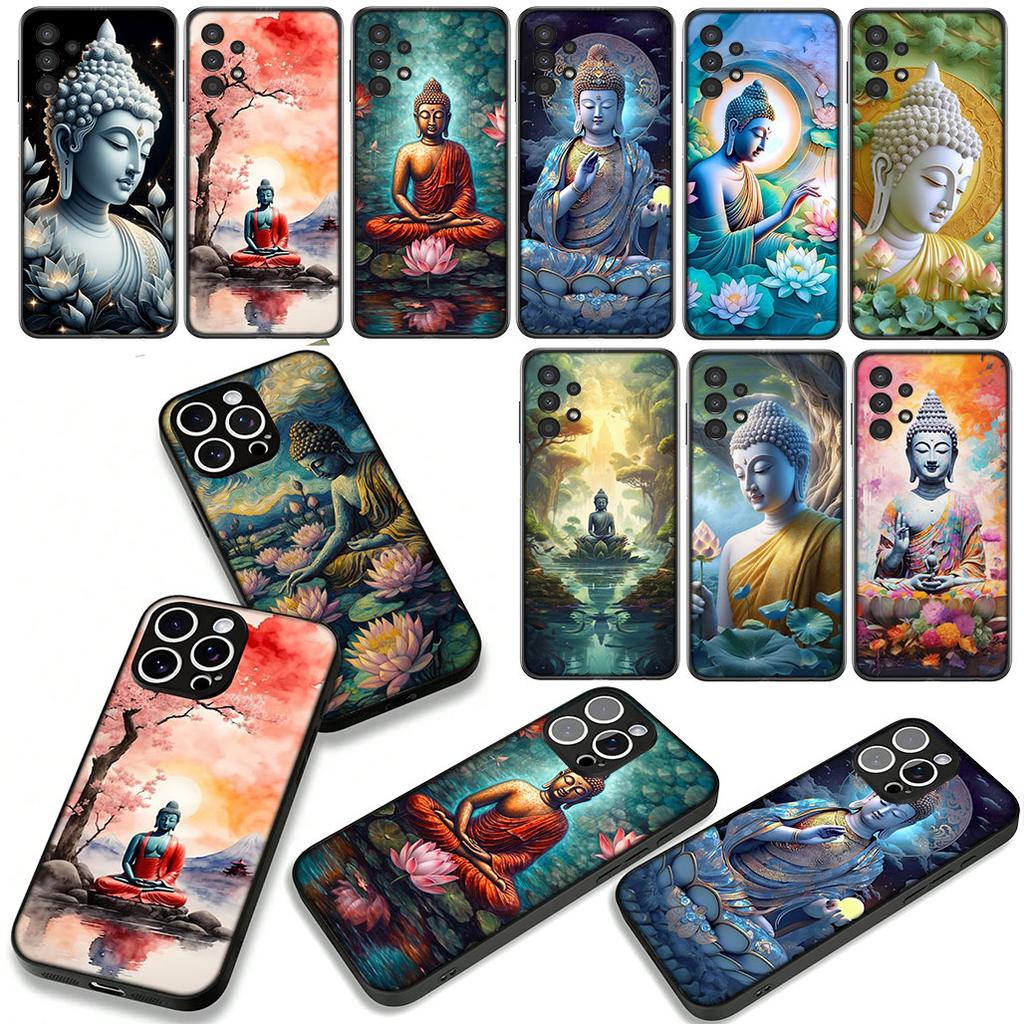 Phone Cover Lord Buddha Wallpaper Casing for Apple iPhone 16 15 14 Plus 13 12 Mini 17 Pro Max + ProMax 16E Air 15+ Case