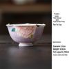 Hand-painted Peony Ceramic Tea Set: Purple Smoke Teapot, Lid Bowl, Master Cup, Tasting Cup, Pot Stand, Cup Mat, Coffee Cup