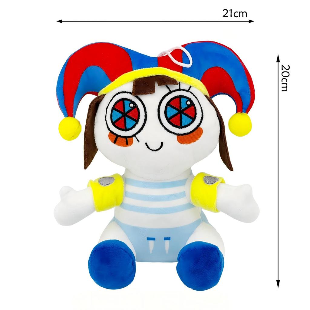 New Style The Amazing Digital Plush Toys Amazing Circus Clown Rabbit Plush Dolls Periphery Stuffed Toy Adults Gifts~