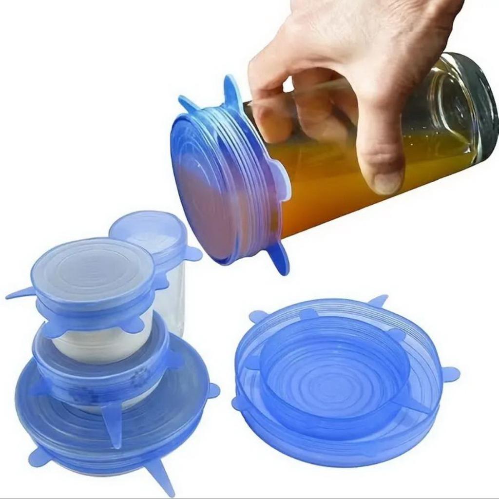 Silicone Six-piece Cover Stretch Bowl Cover Refrigerator Microwave Oven Sealing Preservation Film High Temperature Resistance