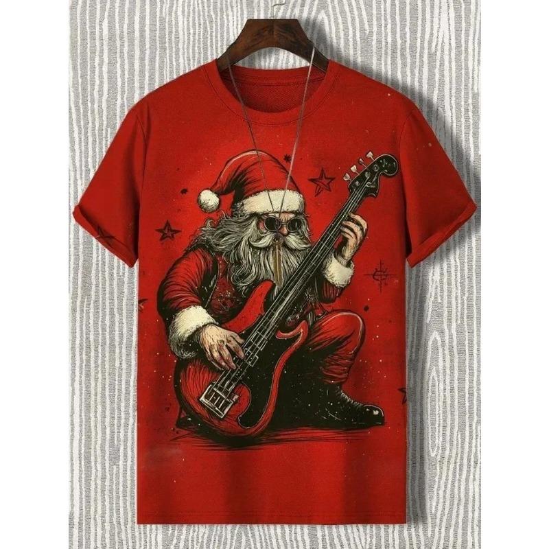 Versatile Simple Printed T-shirt Men's Casual Comfortable Round Neck Short-sleeved Fashion Top